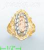 14K Gold 3Color Dia-Cut Ring