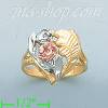 14K Gold 3Color Dia-Cut Ring