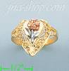 14K Gold 3Color Dia-Cut Ring