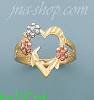 14K Gold 3Color Dia-Cut Ring