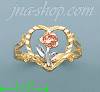 14K Gold 3Color Dia-Cut Ring