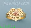 14K Gold 3Color Dia-Cut Ring