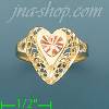 14K Gold 3Color Dia-Cut Ring