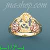 14K Gold 3Color Dia-Cut Ring