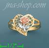 14K Gold 3Color Dia-Cut Ring