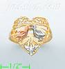 14K Gold 3Color Dia-Cut Ring