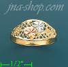 14K Gold 3Color Dia-Cut Ring