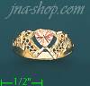 14K Gold 3Color Dia-Cut Ring