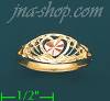 14K Gold 3Color Dia-Cut Ring