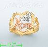 14K Gold 3Color Dia-Cut Ring