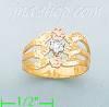 14K Gold 3Color Dia-Cut Ring