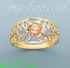 14K Gold 3Color Dia-Cut Ring