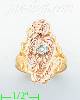 14K Gold 3Color Dia-Cut Ring