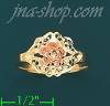 14K Gold 3Color Dia-Cut Ring