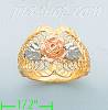 14K Gold 3Color Dia-Cut Ring