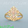 14K Gold 3Color Dia-Cut Ring