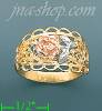 14K Gold 3Color Dia-Cut Ring