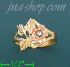 14K Gold 3Color Dia-Cut Ring