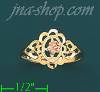 14K Gold 3Color Dia-Cut Ring