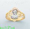 14K Gold 3Color Dia-Cut Ring