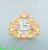 14K Gold 3Color Dia-Cut Ring