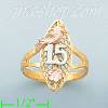 14K Gold 3Color Dia-Cut Ring