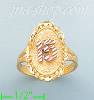 14K Gold 3Color Dia-Cut Ring