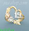14K Gold 3Color Dia-Cut Ring