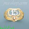 14K Gold 3Color Dia-Cut Ring