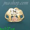 14K Gold 3Color Dia-Cut Ring