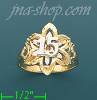 14K Gold 3Color Dia-Cut Ring