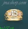 14K Gold 3Color Dia-Cut Ring