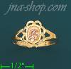 14K Gold 3Color Dia-Cut Ring