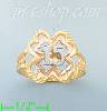 14K Gold 3Color Dia-Cut Ring