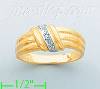 14K Gold Ladies' Pave Ring