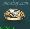 14K Gold Ladies' Pave Ring