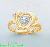 14K Gold Ladies' Pave Ring
