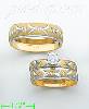 2-Tone 14K Gold Couple's Rings