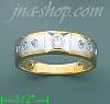 14K Gold CZ Wedding Set Ring