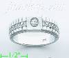 14K Gold CZ Wedding Set Ring