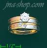 14K Gold CZ Wedding Set Ring