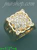 14K Gold High Polished Men's CZ Ring