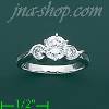 14K Gold High Polished Ladies' CZ Ring