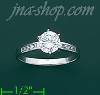 14K Gold High Polished Ladies' CZ Ring