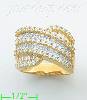 14K Gold High Polished Ladies' CZ Ring