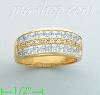 14K Gold High Polished Ladies' CZ Ring