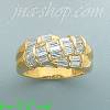 14K Gold High Polished Ladies' CZ Ring