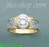 14K Gold High Polished Ladies' CZ Ring