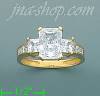 14K Gold High Polished Ladies' CZ Ring