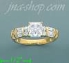 14K Gold High Polished Ladies' CZ Ring